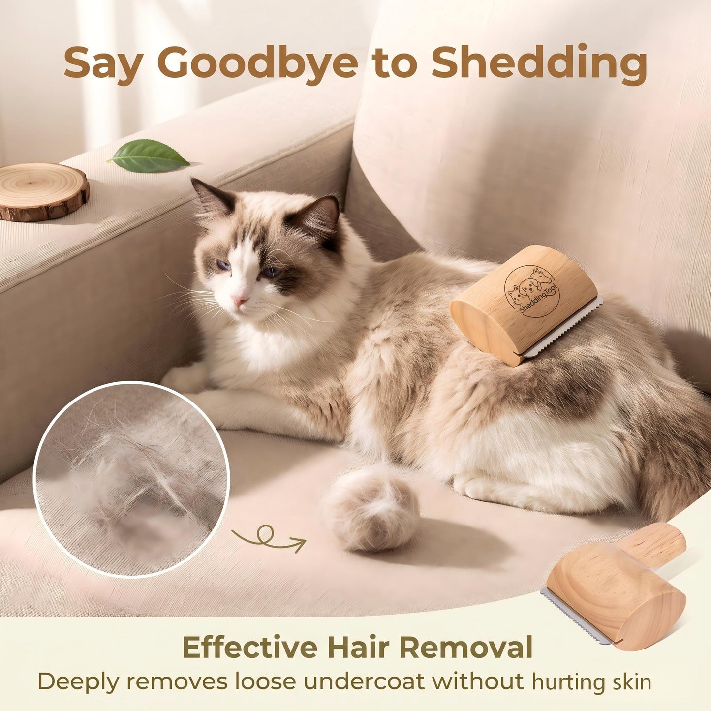 Petolia Gentle Cat Deshedding Brush